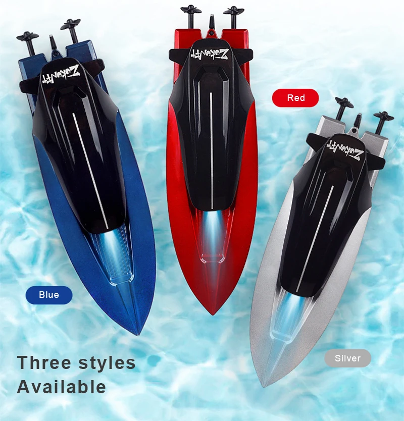 2.4G Mini Remote Control High Speed Boat Remote Control Boat Sailing Model Rc Boat Fishing Boat Children's Day Gifts Kids Toys