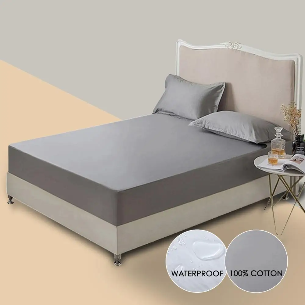 Водонепроницаемый наматрасник из 100% хлопка полноразмерный нескользящий мягкий