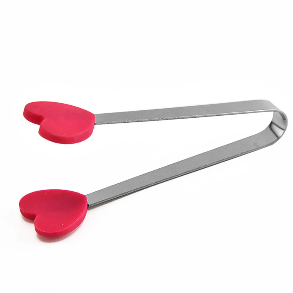Kitchen Handle Tools Salad Cooking Food Silicone Stainless Steel Pastry Sugar Clip BBQ Tongs | Дом и сад