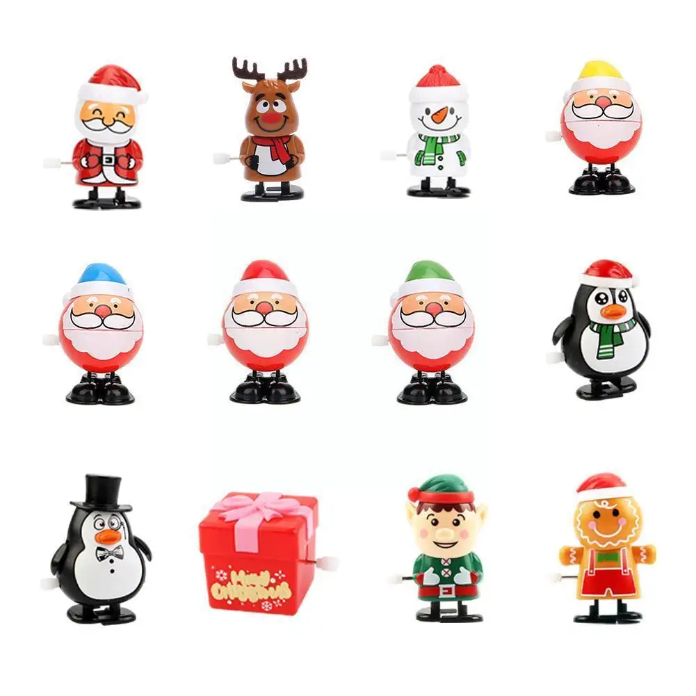 

Новый рождественский Заводной детский мини-подарок на Рождество винтажный Санта-Клаус Снеговик заводные игрушки для детей забавные G V4C4