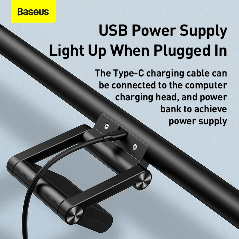 Baseus USB Led Настольная Лампа Stepless Dimming Экран Компьютера Защита Глаз Подвесной