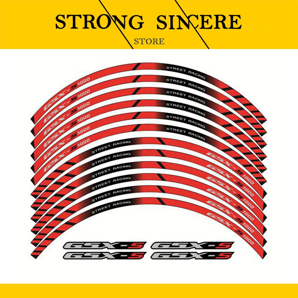 Запчасти для мотоциклов наклейка с толстыми краями и внешним ободом полосатые