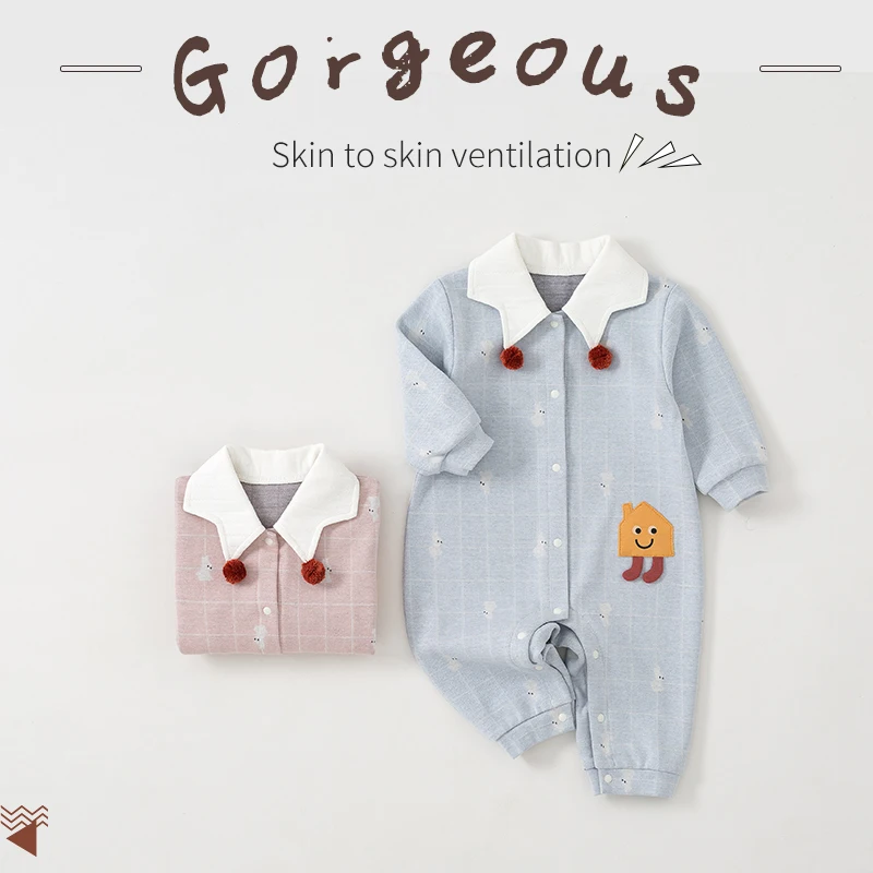 

Best Selling Baby Girl Boy Romper Fashionable Clothes Trousers Set 2021 Spring Cotton Cute Newborn Set baby romper Unisex