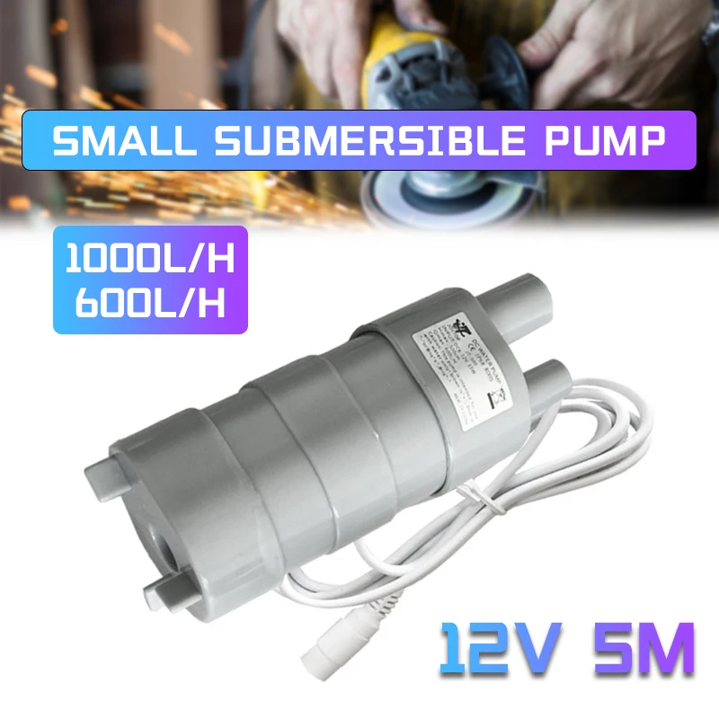 

Фотоэлемент для аквариума, 12 В постоянного тока, 5 м, для замены воды в пруду, фонтане, 600 л/ч, 1000 л/ч, цветы, накачиваемая вода