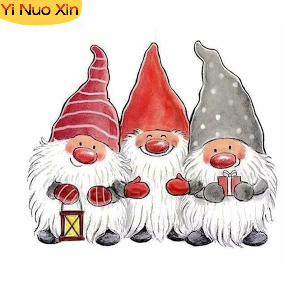 

YNX 5D Diy Full Square Santa Home Decor New Year Gift Diamond Painting Cross Stitch Mosaic Embroidery Art Magic Wall Stickers