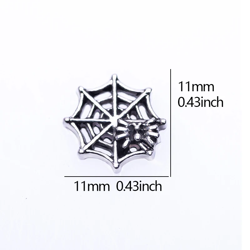 20 шт./лот Хэллоуин призрак тыква летучая мышь паук сетка Череп сплав Плавающие