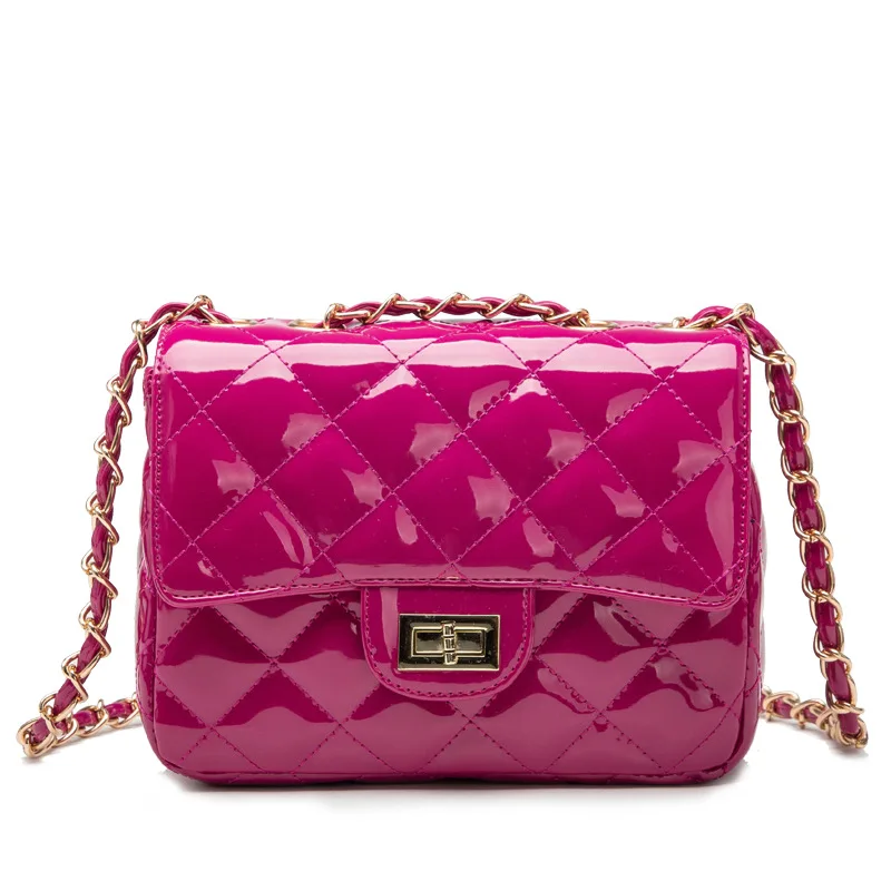 Manufacturers Direct Selling 2019 New Style WOMEN'S Shoulder Bag Fashion Patent Leather Korean-style |