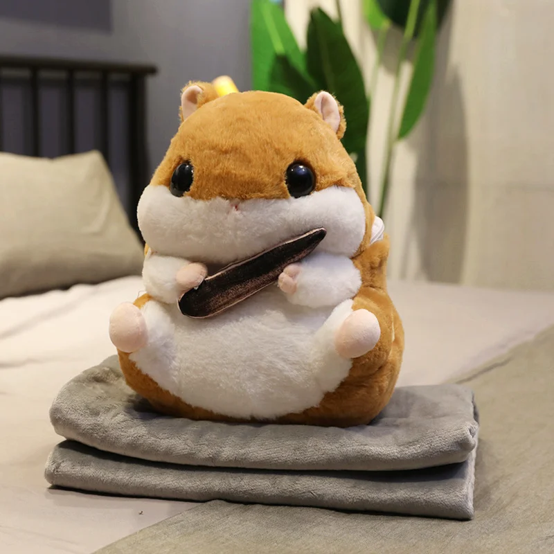 

1pc 38cm Lovely Hamster Plush Dolls, Plush Toys Simulation Hamster, Guinea Pig Large Plush Toys, Children / Girls Holiday Gift