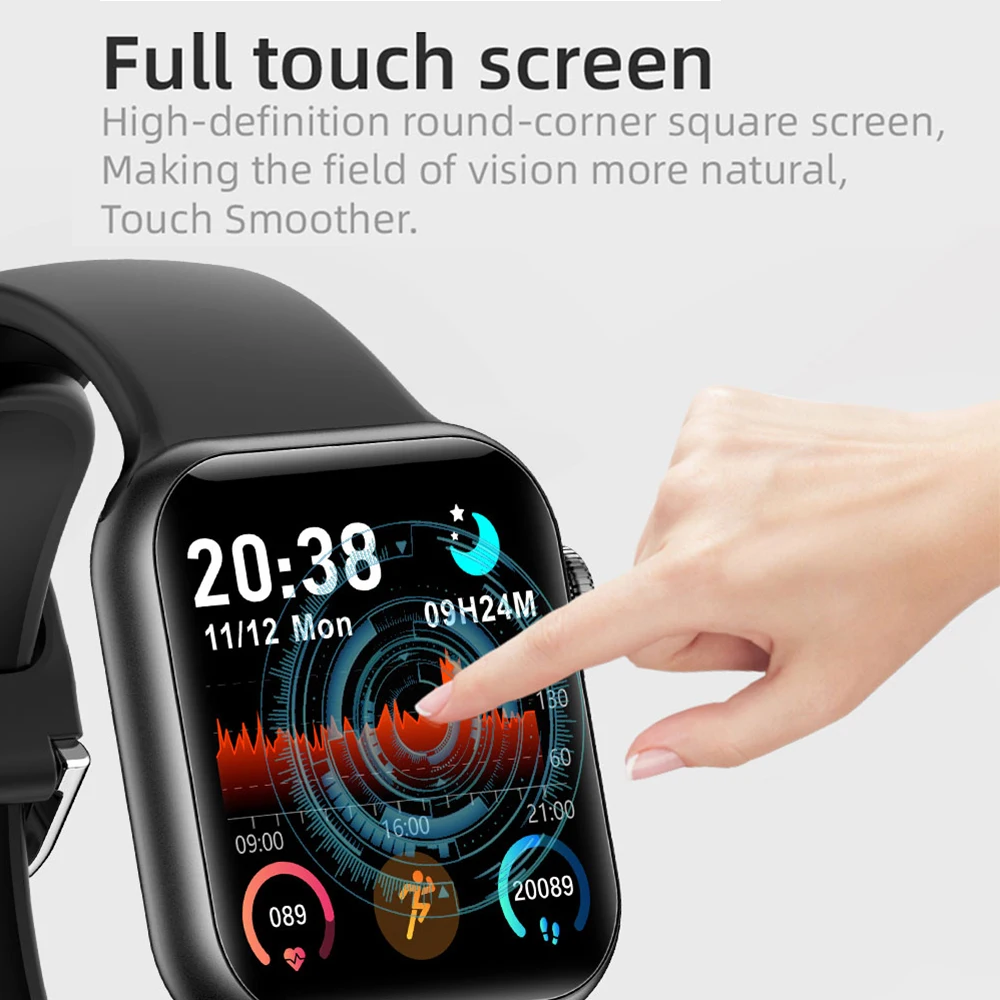 Torntisc Smartwatch 2021 iwo Напоминание о полноэкранном вызове IP68 Водонепроницаемый