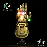 kyglaring led lighting set diy toys for 76191 infinite gloves blocks building