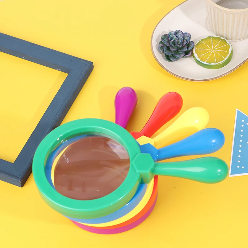 

1PC Plastic Stand Magnifier Optical Lens Magnifying Glass Reading For Children