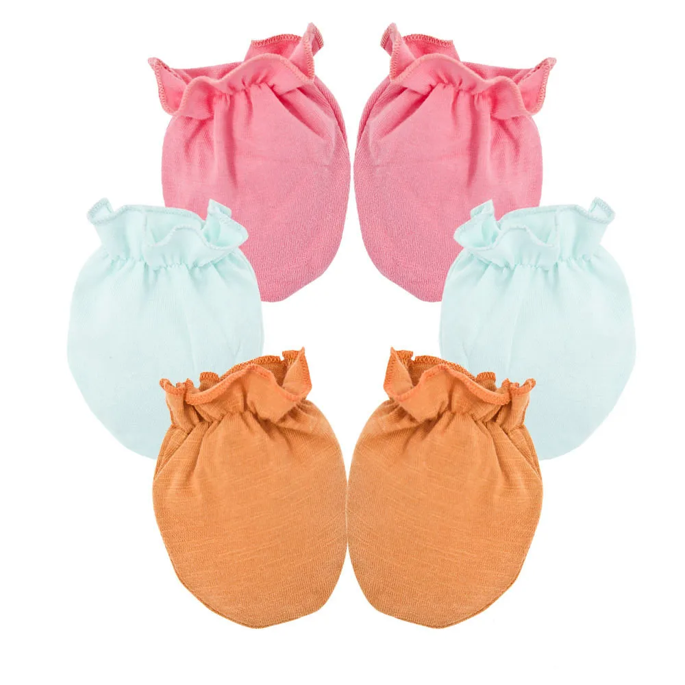 

2019 Newborn Baby Gloves Anti Scratch Face Hand Guards Protection Soft Newborn Mittens Baby Shower Gift For Baby Girl Boy