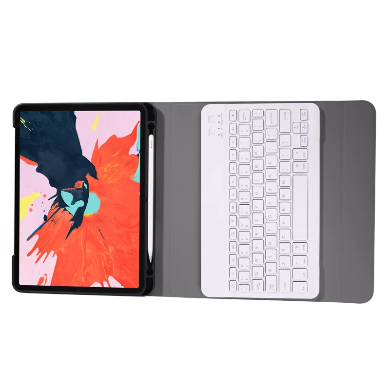 Кожаный чехол с клавиатурой Bluetooth для iPad Pro 11 дюймов 2020 русская Арабская
