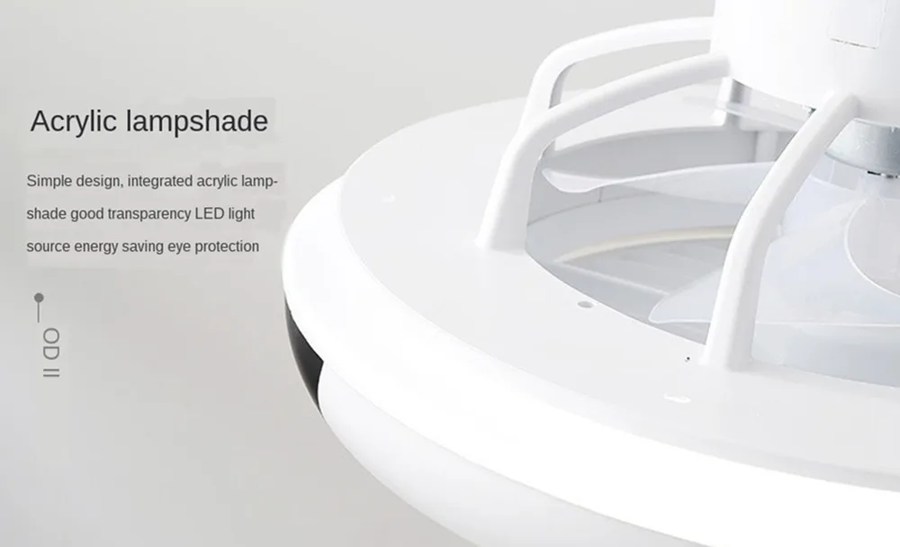 

Creative design 50cm with remote control fan lamp intelligent Bluetooth ceiling fan lamp modern bedroom decorative lamp