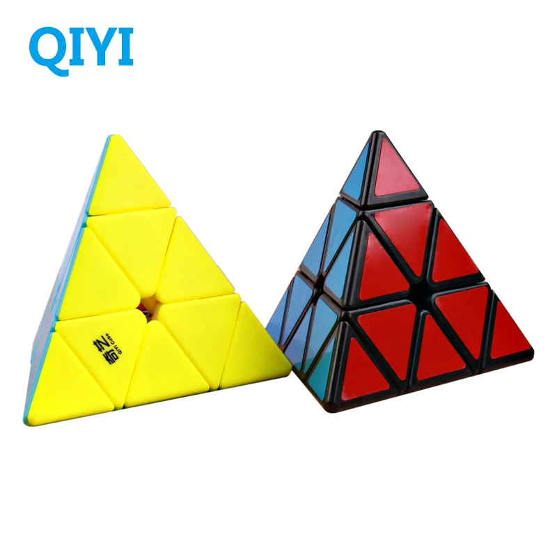 QiYi Qiming 3x3x3 магические Кубики пирамиды скоростные кубики профессиональный кубик