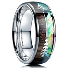 Мужское кольцо из нержавеющей стали, 8 мм