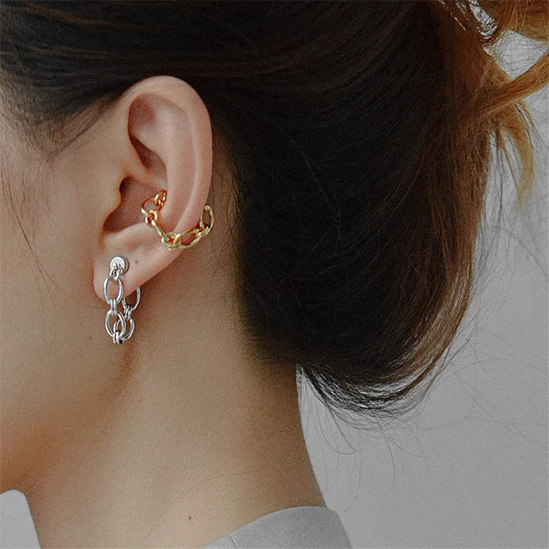 1 шт./цепочка клипсы Shamir магнитные серьги в стиле панк для ушей женщин