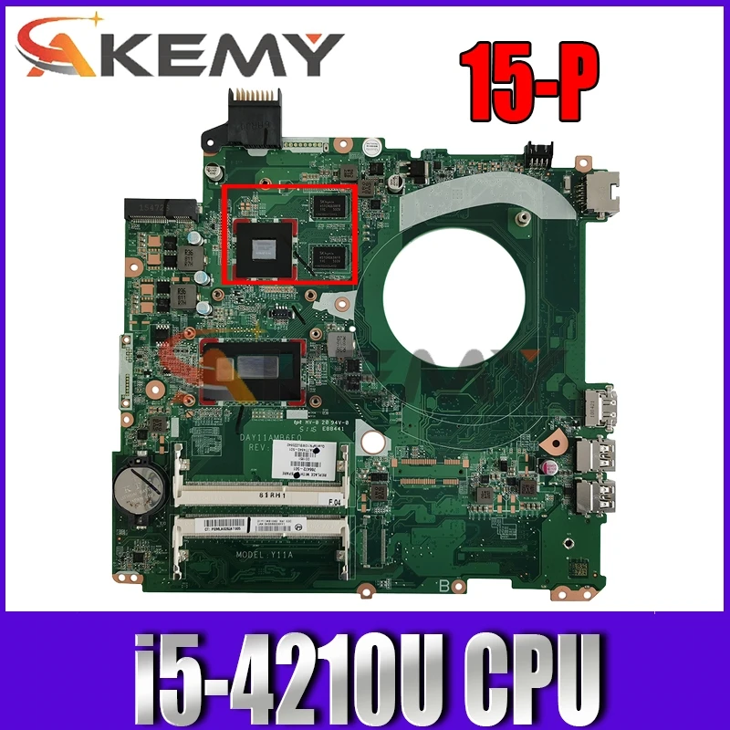 

For HP Pavilion 15-P Laptop Motherboard With i5-4210U CPU 830M/2GB 766476-501 766476-001 DAY11AMB6E0 MB 100% Tested Fast Ship