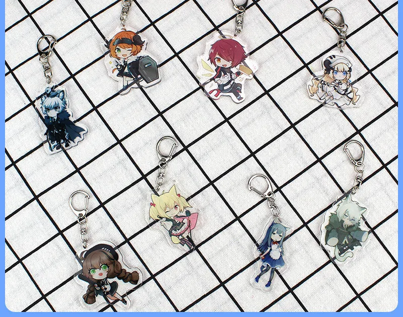 

Anime Peripheral Key Chain Tomorrows Ark Acrylic Key Ring Cute Pendant Ornament 6cm HD Double-sided Key Chains