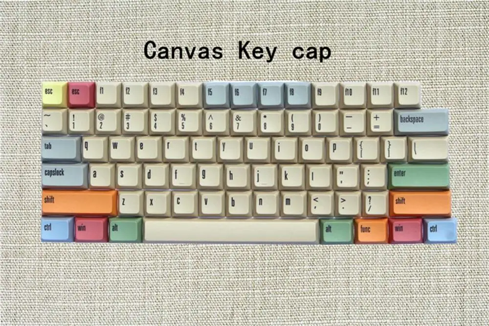 PBT SA Keycaps XDAS высоко сублимационный холст большой полный набор ключей 108