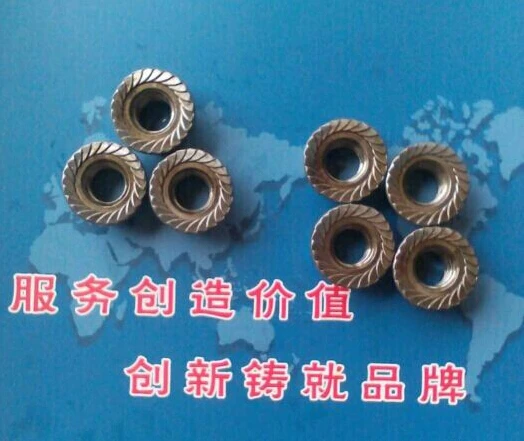 Шестигранная Фланцевая гайка из углеродного волокна с 4 символами M10 DIN6923