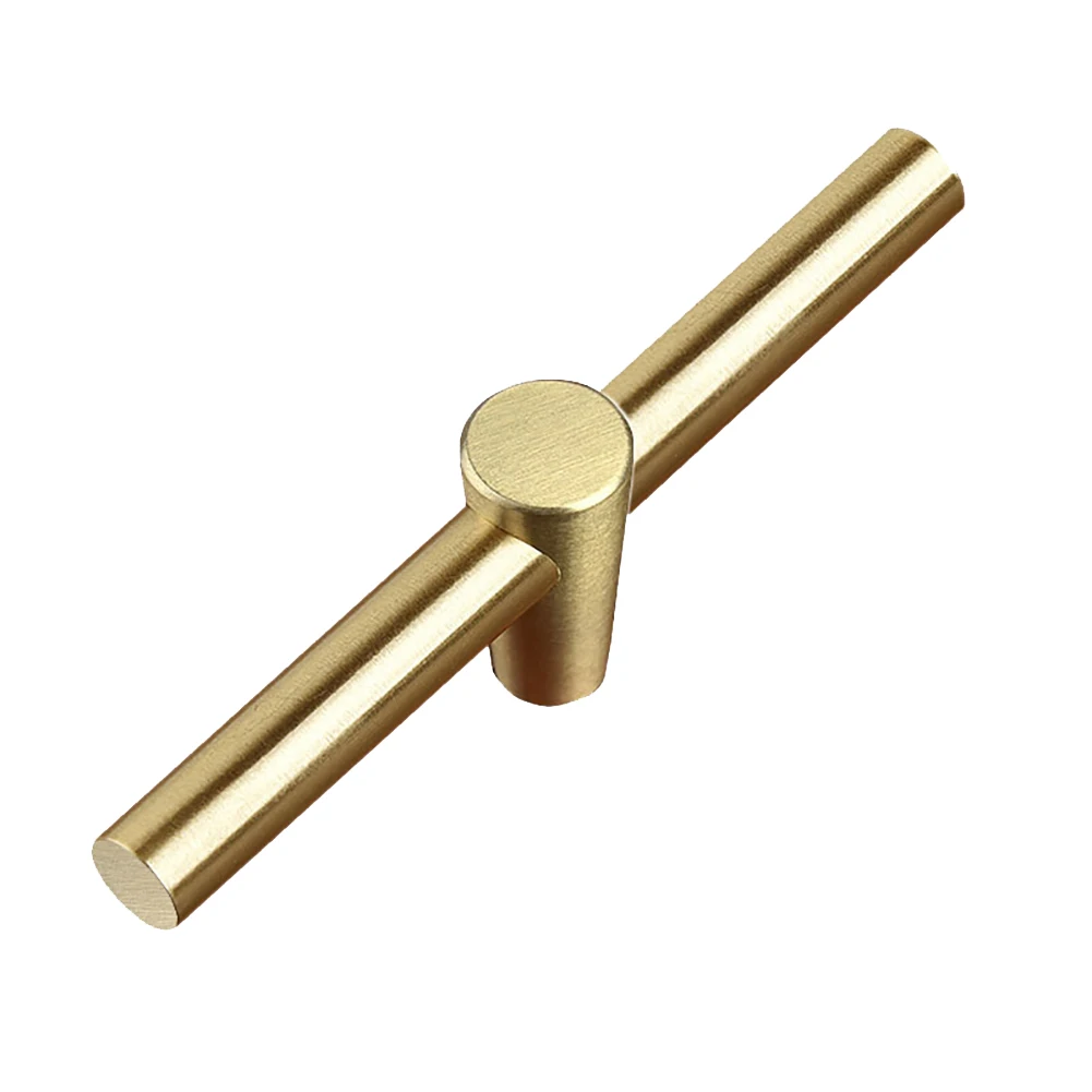 Новая одноцветная ручка для шкафа дверная не ржавеет чистая медь кухонного шкаф