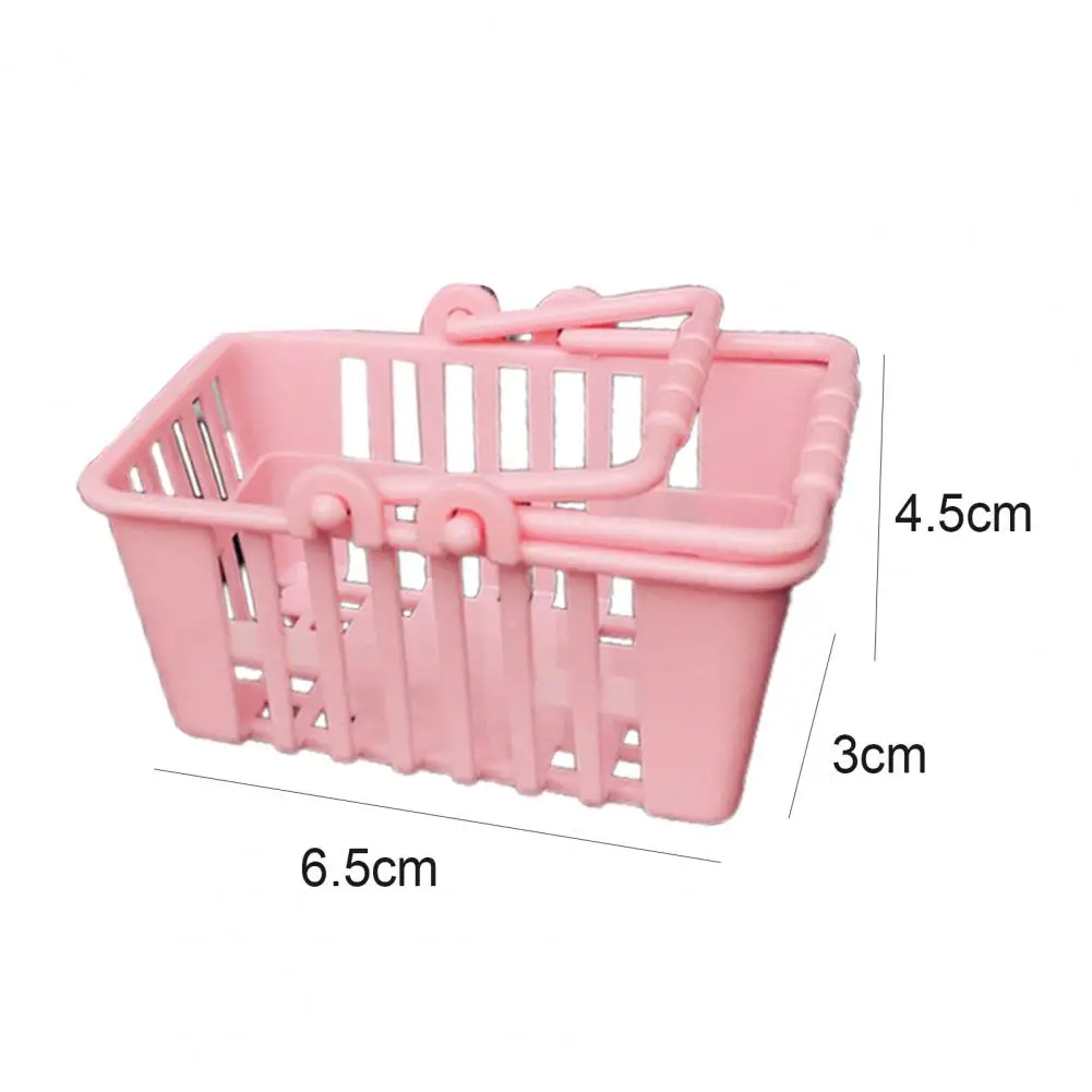 

1/6 Dollhouse Mini Cute Supermarket Accessories Shopping Basket Toy Ornament Groceries Toys