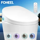 FOHEEL черное, золотое, серебряное сиденье для унитаза, умное сиденье для унитаза со светодиодным дисплеем