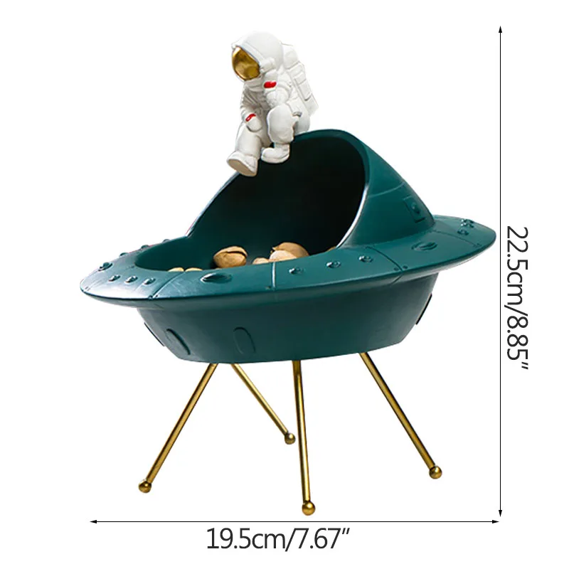 

Creative Space Man Storage Tray Modern Art Snack Tray Ornaments Home Decoration Accessories Gold Frame With Glass Wedding Decor
