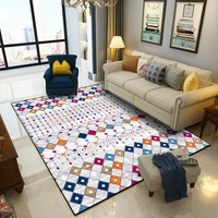 colorful geometric rug turkey ethnic style carpet living room bedroom bed blanket kitchen bathroom floor mat