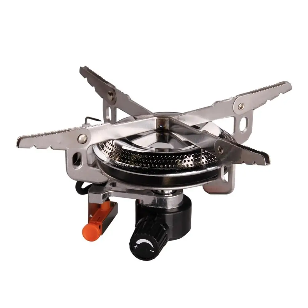 Складная уличная газовая плита портативная горелка сверхлегкая карманная