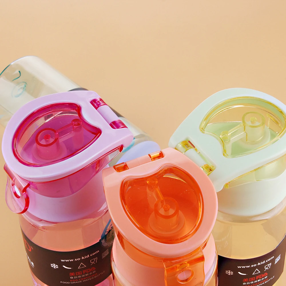400 мл Термос ребенок бутылки на открытом воздухе бутылка для воды с трубочкой