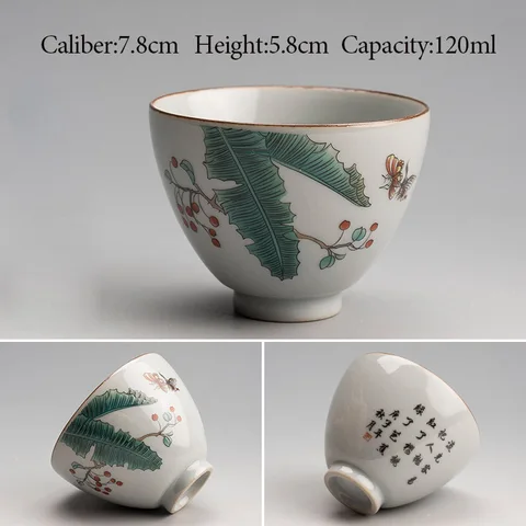 Креативная чашка для Хурмы, чайная чашка большой емкости, одна чаша, керамический мастер-набор, личный номер YZ131, бытовая