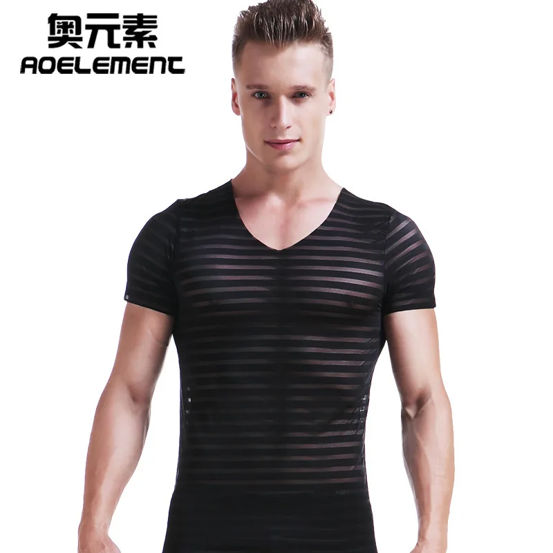 Summer men's seamless ice silk t-shirt men's short-sleeved Slim stretch youth quick-drying thin sports bottoming shirt fitness
