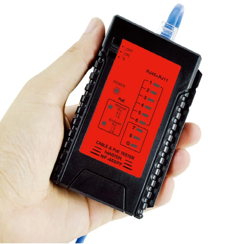 Noyafa NF 468PF POE Тесты er обнаружения Стандартный Локальной Сети Кабельный тестер