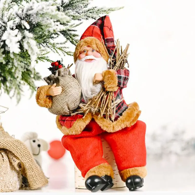Кукла Санта Клауса 2020 Рождественская елка орнамент рождественские украшения для