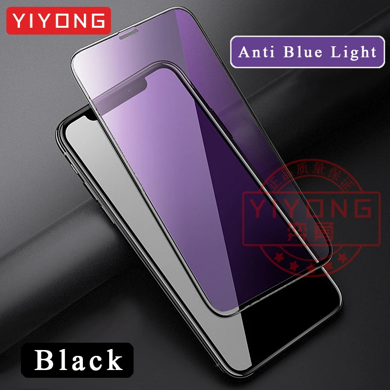 Закаленное стекло YIYONG 10D с полным покрытием для iPhone 11 Pro Max X XR XS Защита экрана 12 Mini |