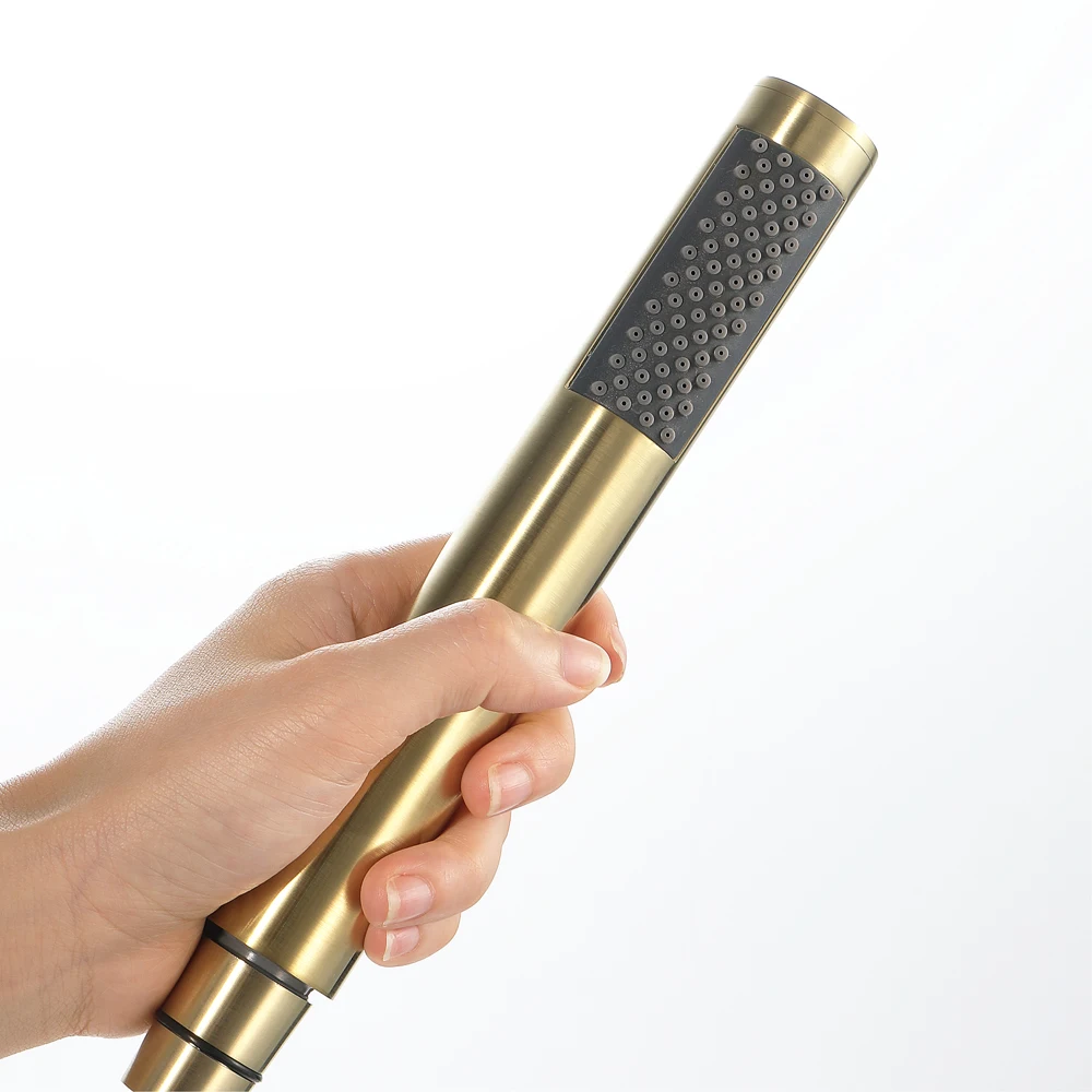 

High Pressure Waterfall Shower Head Bathroom Hand Held Shower Head Sprayer Set Water Saving Rain Shower Head Filter Accessories