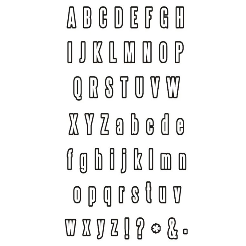 

Alphabet Stamps For Plan journal Clear Stamps Upper and Lowercase Letters Stamps