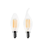 Высокая мощность E14 светодиодный лампы в форме свечи лампы 4W 8W 12W AC 220V 240V Ретро стеклянная лампа Эдисона под старину Винтаж C35 C35L нити светильник 360 градусов