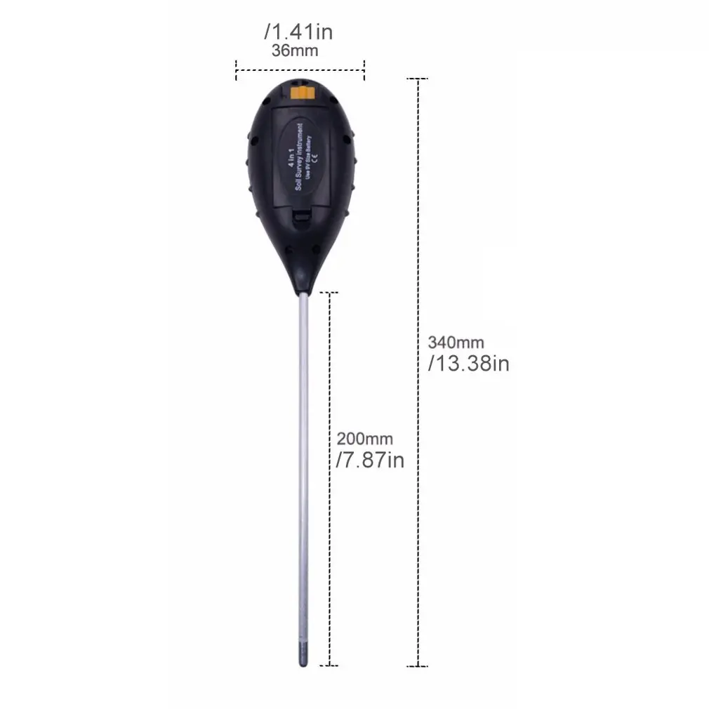 3 In 1 Soil Moisture Water Ph Meter Digital Tester Analyzer Garden Plant Flower Hydroponics Tool Detector |