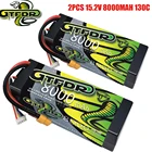 GTFDR 2 шт. аккумулятор Lipo 2S 3S 4S 7,6 V 11,4 V 15,2 V 8000mAh 130C 260C 140C 280C HV Hardcase для радиоуправляемого внедорожника 18 110