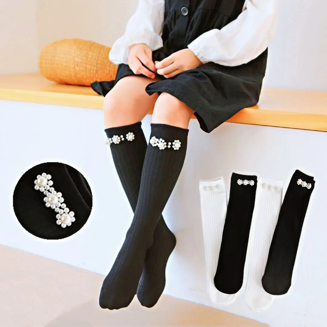 

New High Quality Summer Stylish Trendy Fashion Girl Glitter Shiny Pearl Socks Mesh Thin Bead Gauze Transparent Sox