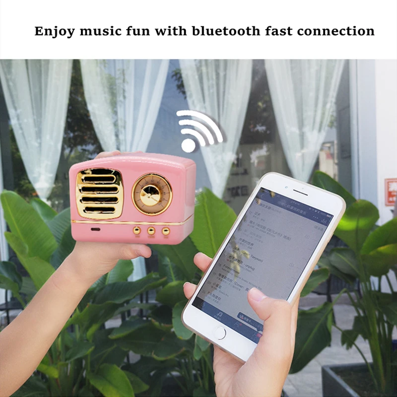 Bluetooth аудио мини портативный динамик USB TF карта Высокое качество FM радио