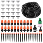 25 м система капельного орошения сделай сам автоматический полив садовый шланг микро капельный спрей самополив наборы с регулируемыми капельниками