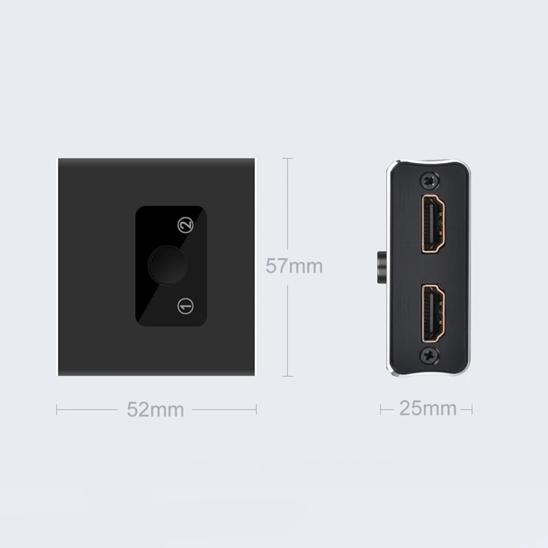 IG-Hdmi сплиттер Hdmi переключатель-Ultra Hd 4K не требуется внешняя мощность 2 порта