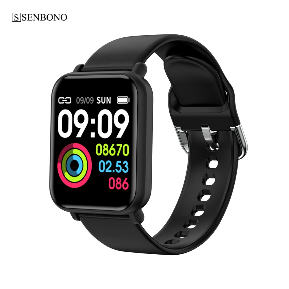 SENBONO R16 Смарт часы IP68 водонепроницаемый монитор сердечного ритма несколько