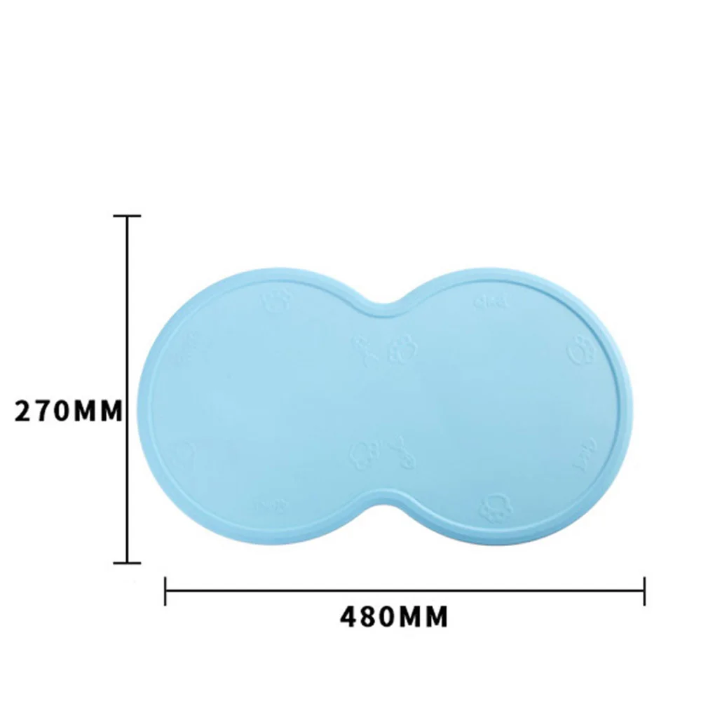 48*27cm Anti-Slip Silicone Mat For Dog Bowl Drinking Pet Cat Feeding Pad Pets Feed Placement Accessories | Дом и сад