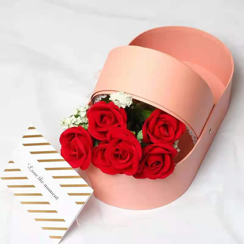 5 قطعة صندوق زهور مهد الإبداعية الورد تشكيلة زهور سلة أكاليل صندوق زهور حفل زفاف رومانسي صالح صندوق تخزين الورد