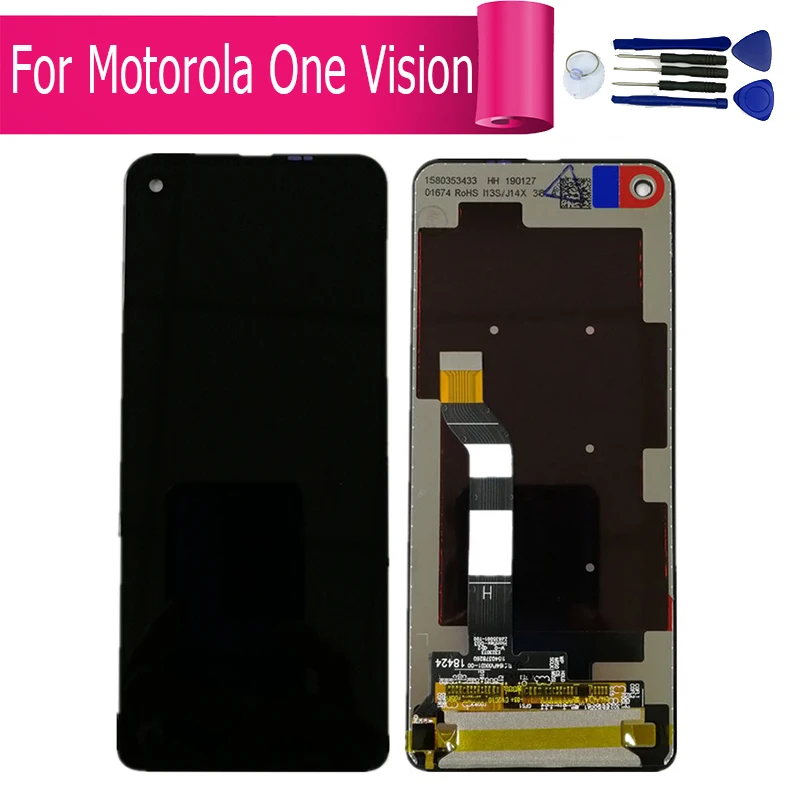 ЖК дисплей для Motorola One Vision сменный экран P50 сенсорный полный модуль|Экраны